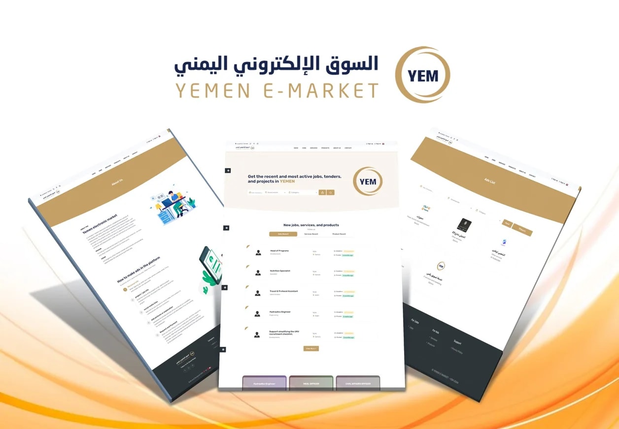 YEM Advertisements and Jobs website preview